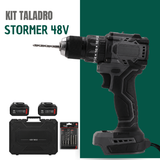 Kit Taladro y Atornillador Profesional + REGALO: 2 Baterías de Repuesto y Kit de Brocas