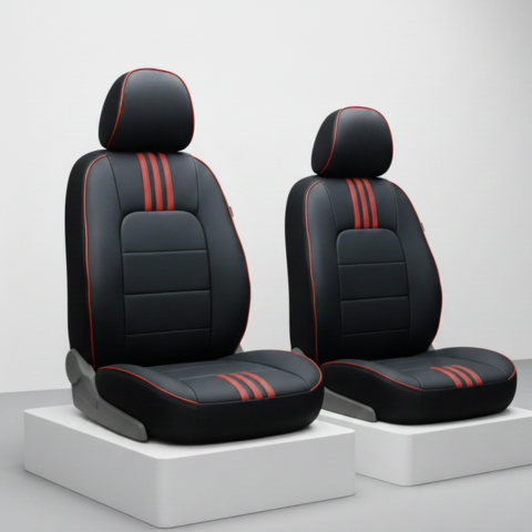 Capa de Auto Universal Elite en Cuero Legítimo con AirBag +REGALOS: Alfombra de Cuero y Funda para Volante