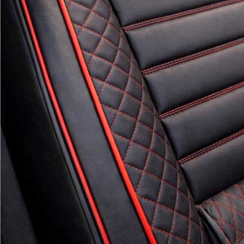 Funda de Auto Universal Regent en Cuero Legítimo con Airbag + REGALOS: Alfombra de Cuero y Funda de Volante