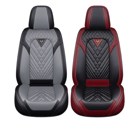 Funda de Asiento Universal Baron en Cuero Legítimo con Airbag + REGALOS: Alfombra de Cuero y Funda para Volante