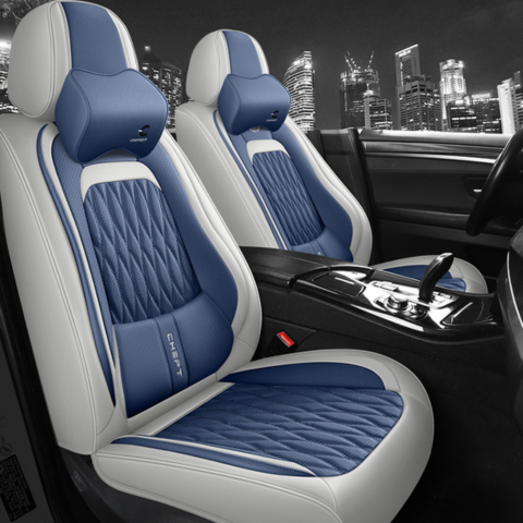 Funda de Asiento Universal Brutus en Cuero Legítimo con Airbag + REGALOS: Alfombra de Cuero y Funda para Volante