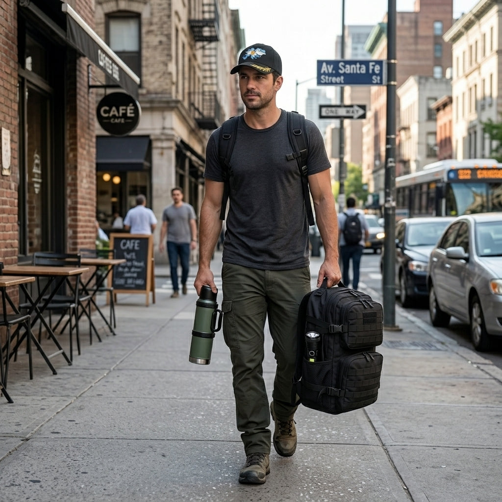 [ÚLTIMAS UNIDADES] Mochila Táctica Militar 50L Impermeable + 3 Regalos Exclusivos — ¡Todo lo que lleva un hombre preparado!
